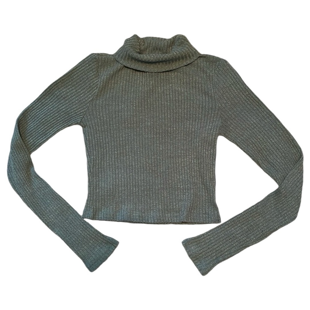 🌻 Romwe Cropped Turtle Neck Top